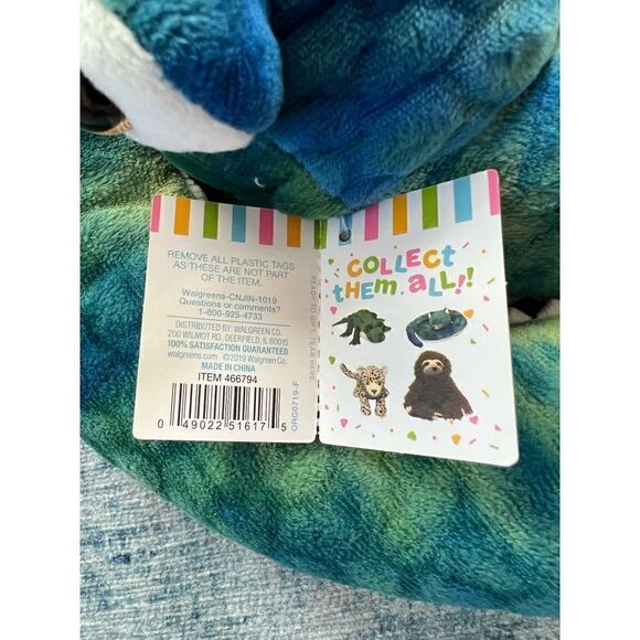 NWT! Hug Me Zoo Pals Plush Coiled Snake Blue Green - Picture 6 of 6